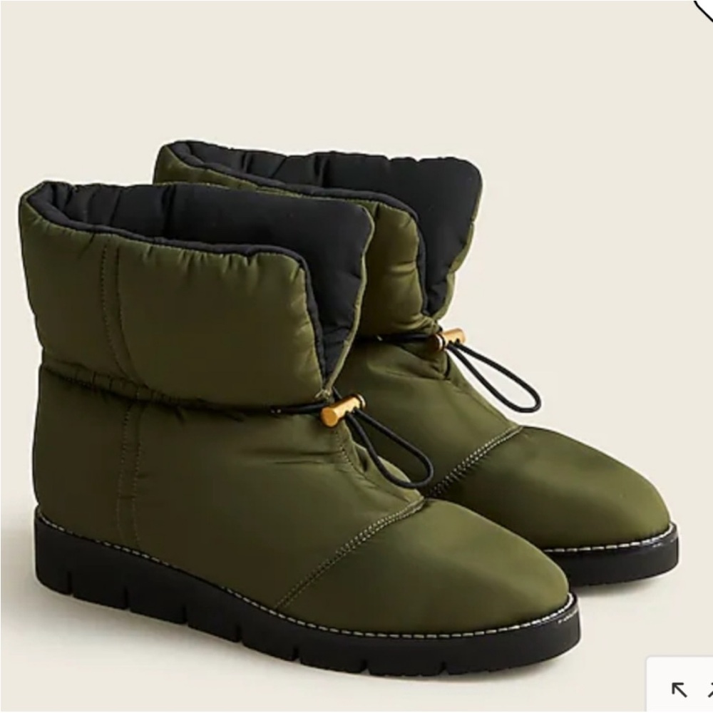 J. CREW Elsa puffer boot with Primaloft EUC